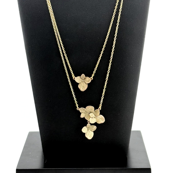 Michael Michaud Jewelry - Michael Michaud Hydrangea Double Layer Pendant Necklace